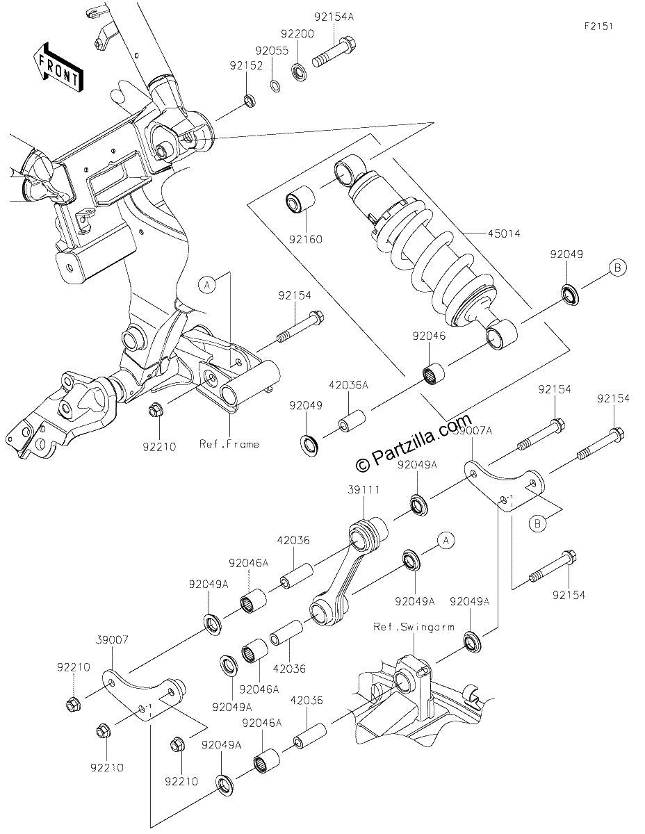 Diagrama de SUSPENSION SHOCK ABSORBER