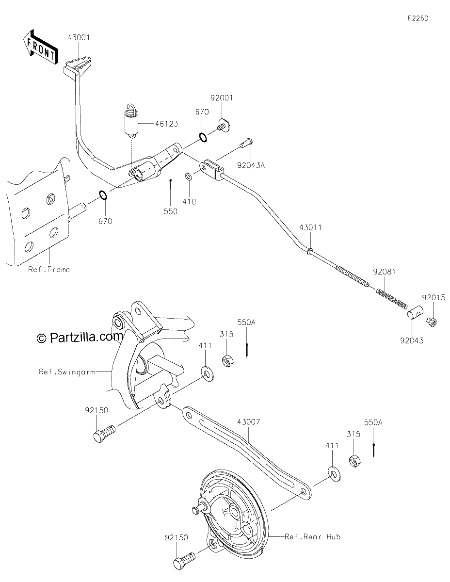 Diagrama de BRAKE PEDAL