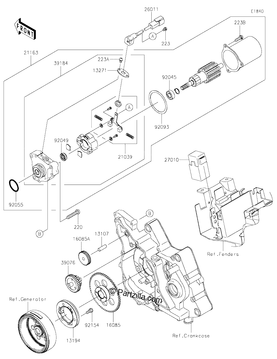 Diagrama de STARTER MOTOR