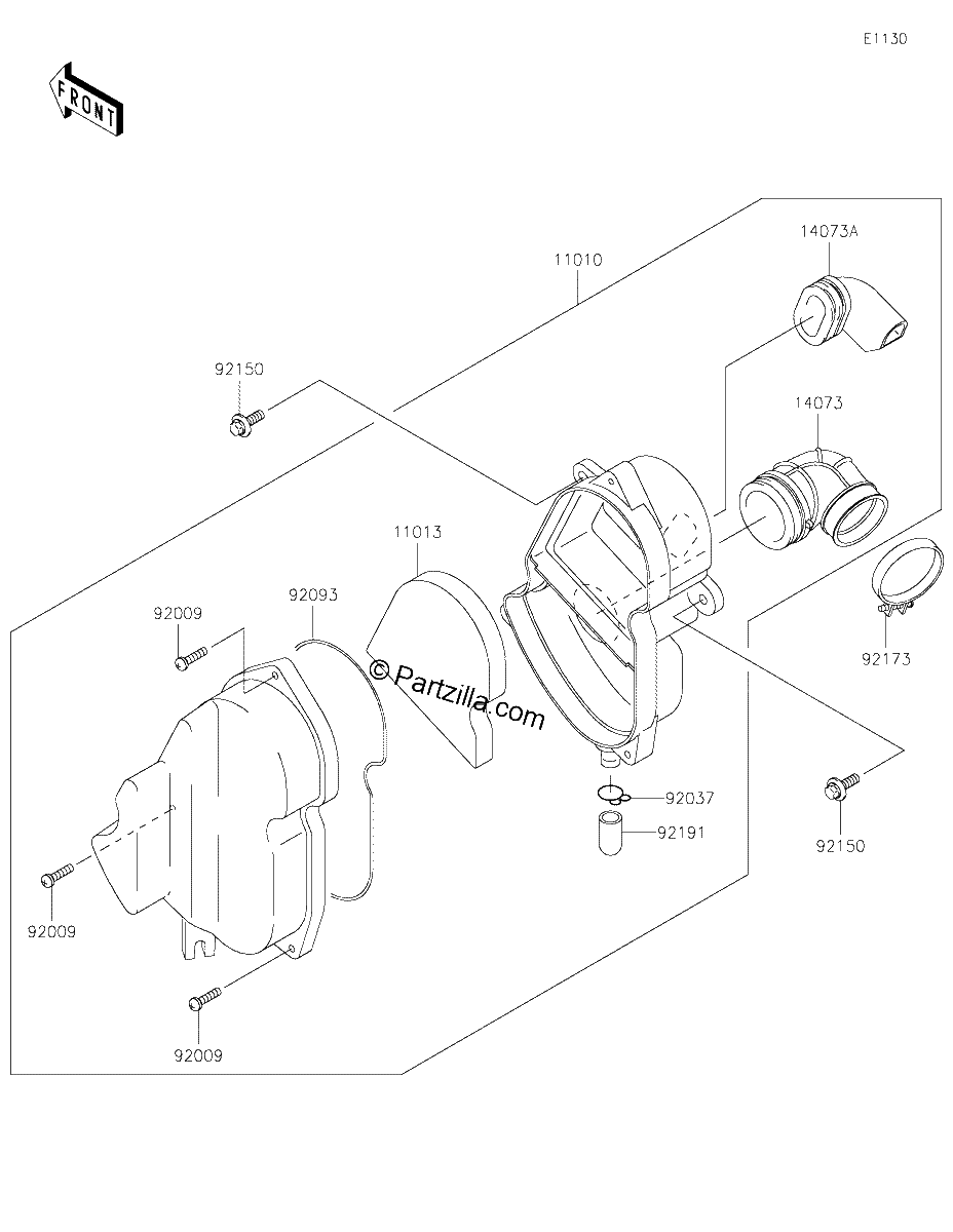 Diagrama de AIR CLEANER