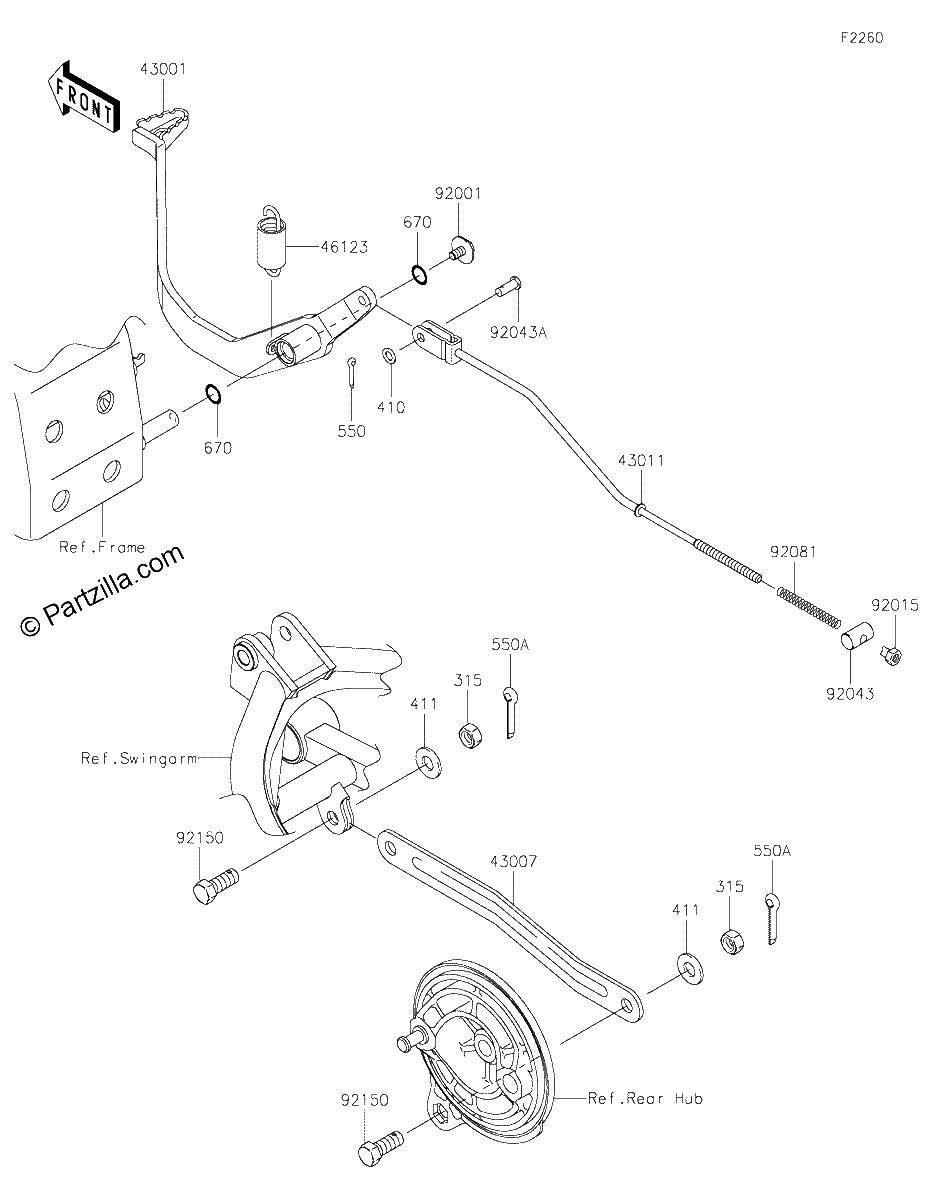 Diagrama de BRAKE PEDAL