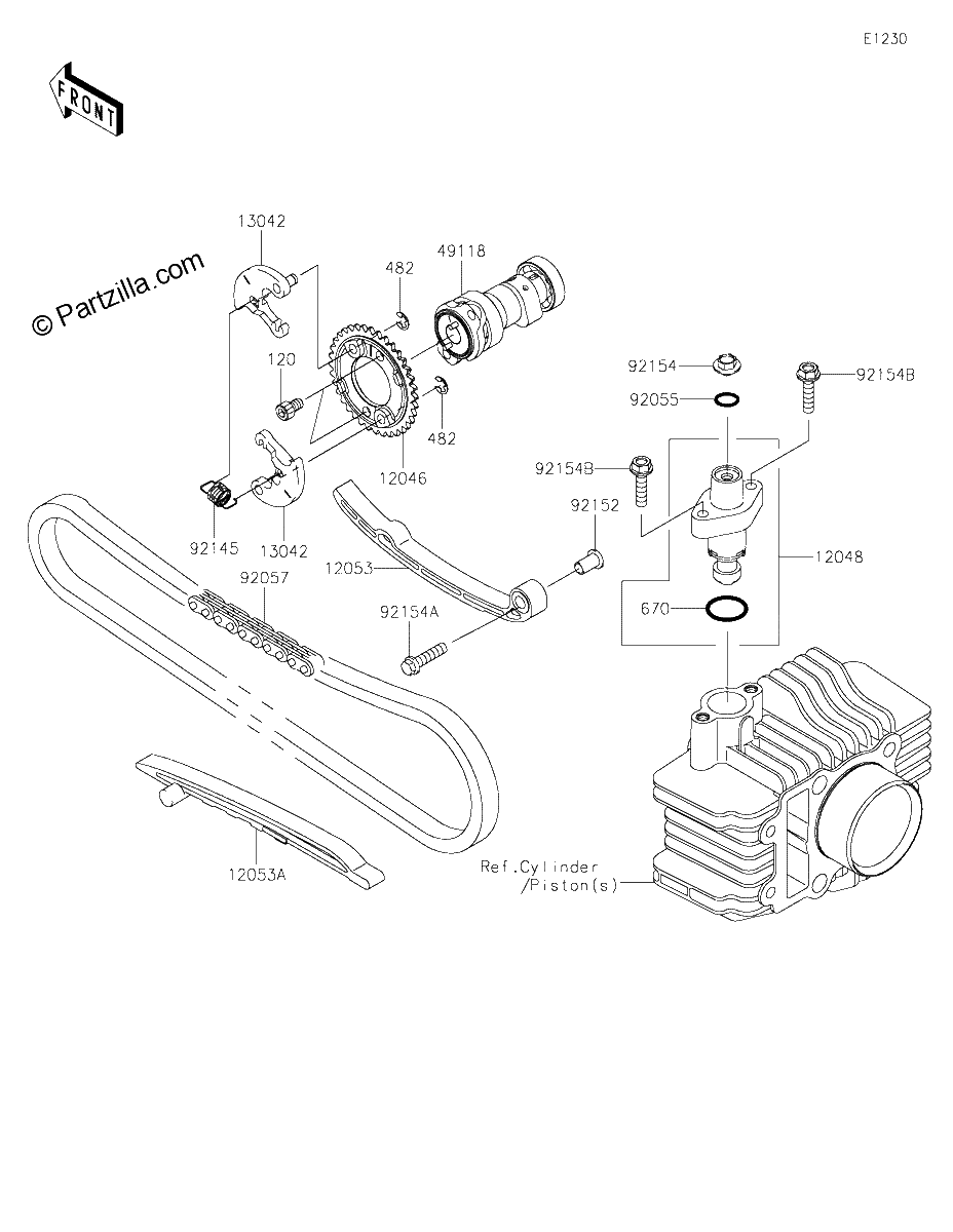 Diagrama de CAMSHAFT S TENSIONER