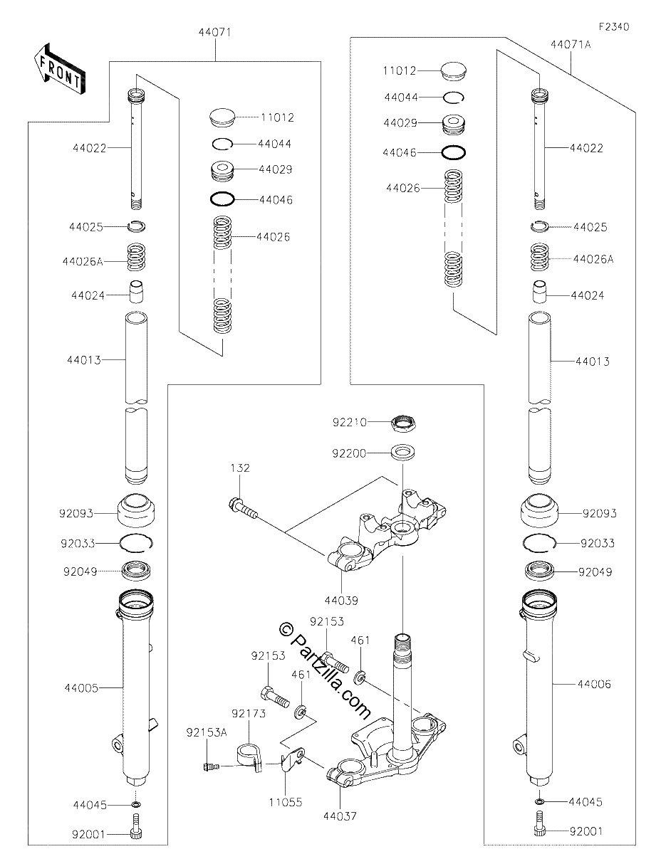 Diagrama de FRONT FORK