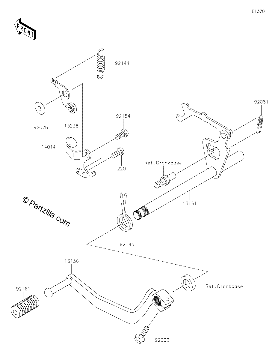Diagrama de GEAR CHANGE MECHANISM