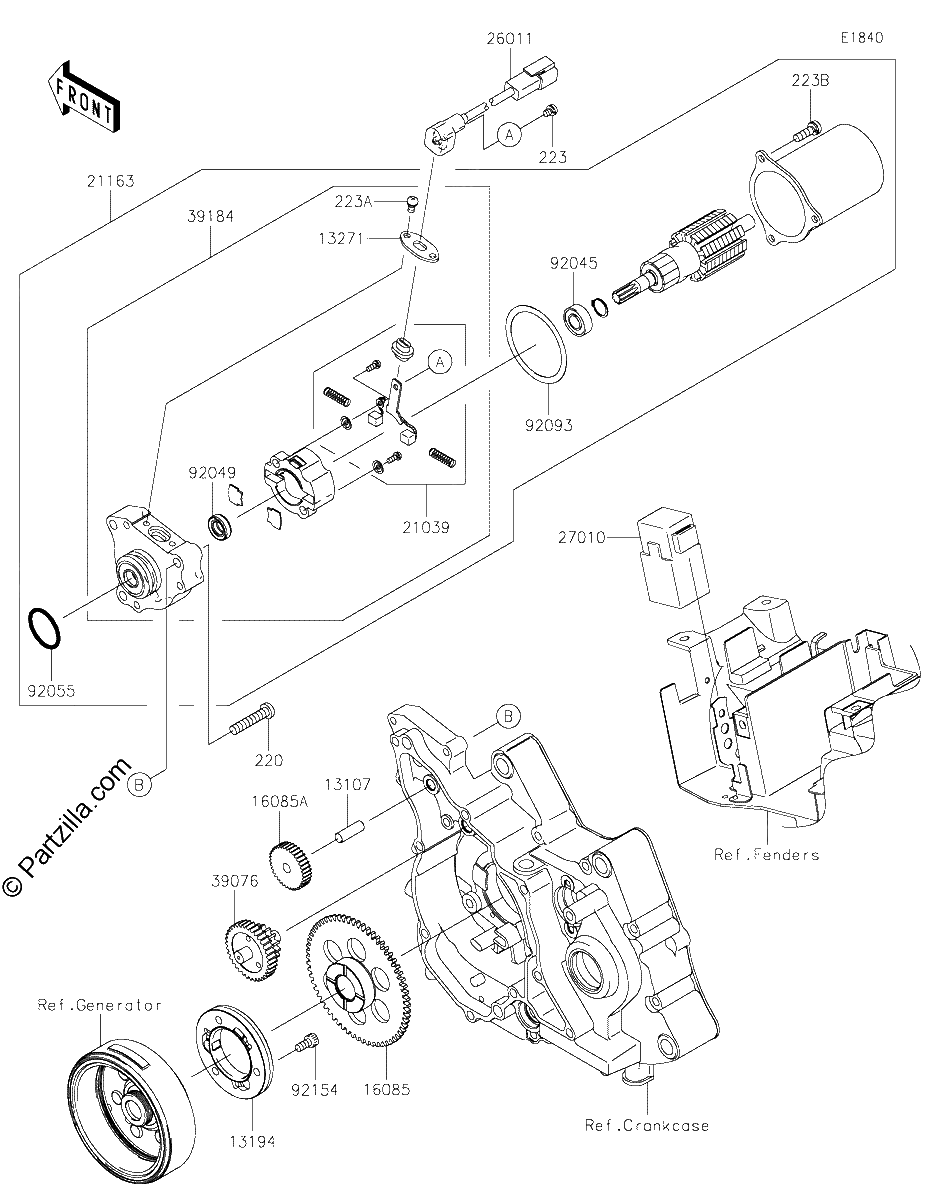 Diagrama de STARTER MOTOR