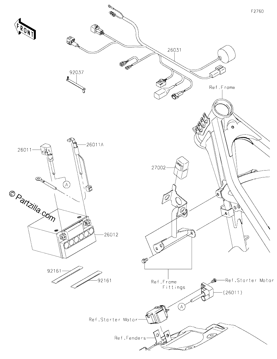 Diagrama de CHASSIS ELECTRICAL EQUIPMENT
