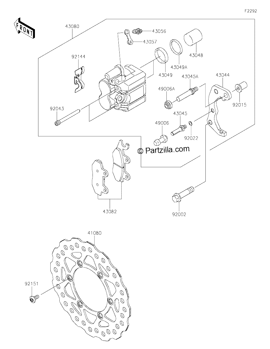 Diagrama de FRONT BRAKE