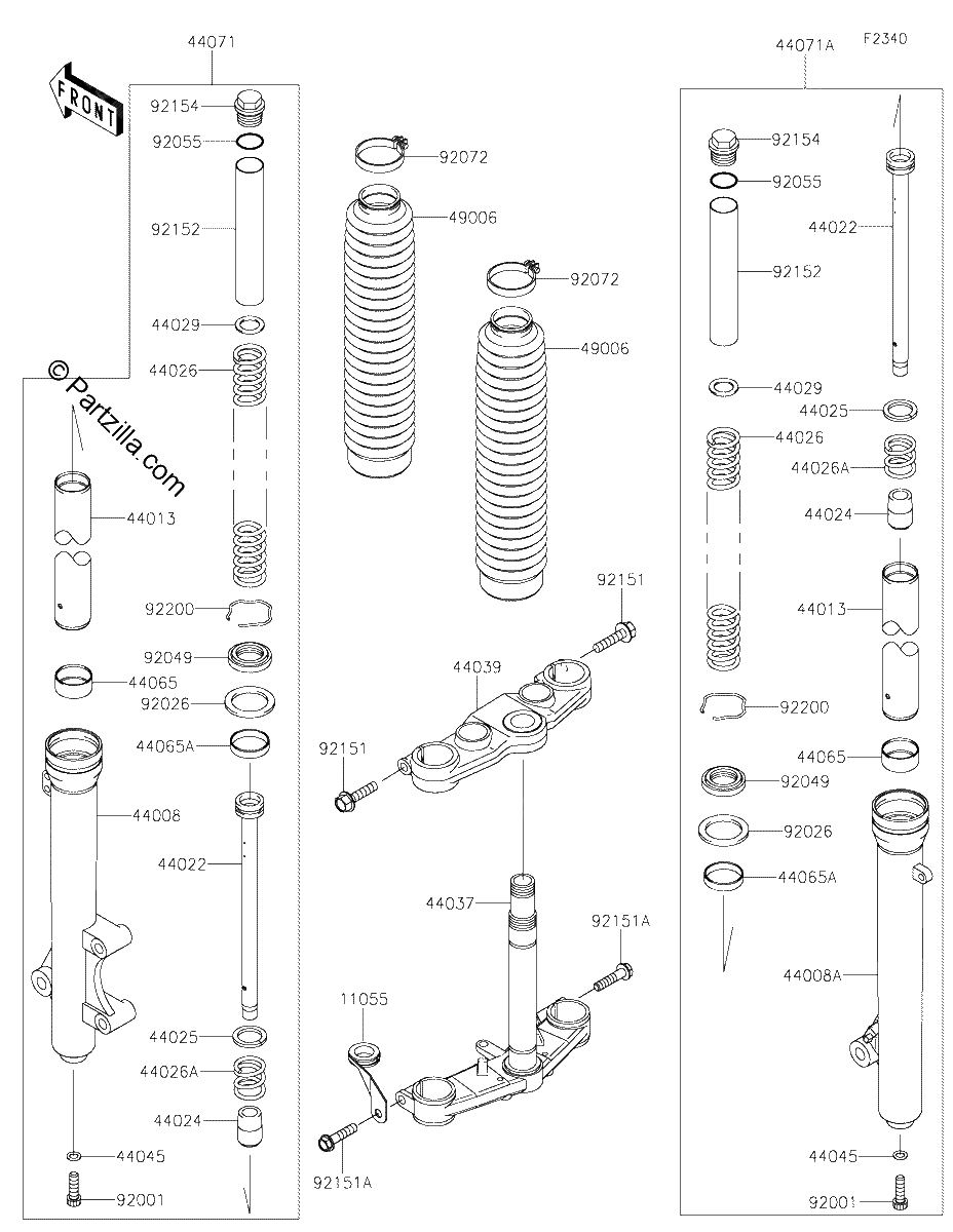 Diagrama de FRONT FORK