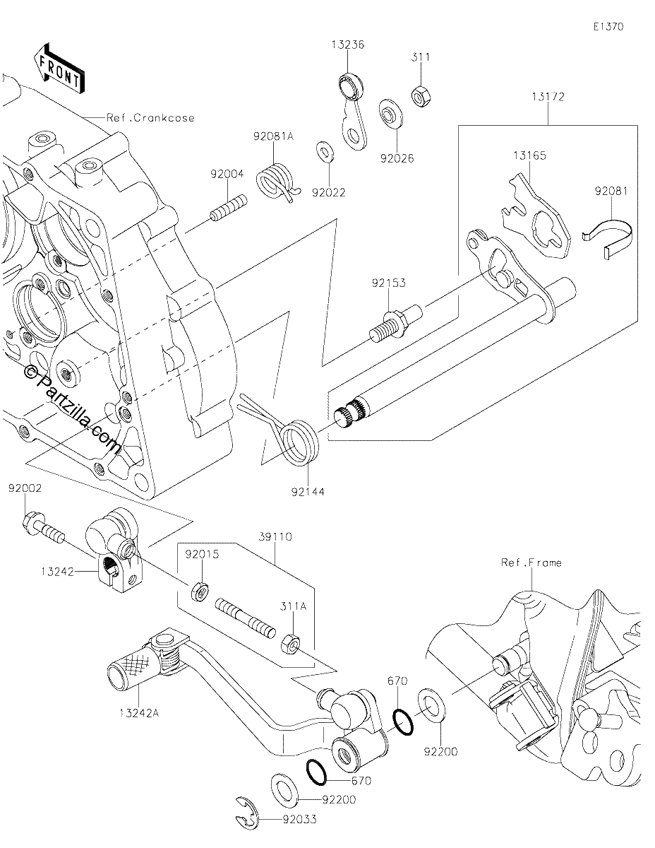 Diagrama de GEAR CHANGE MECHANISM