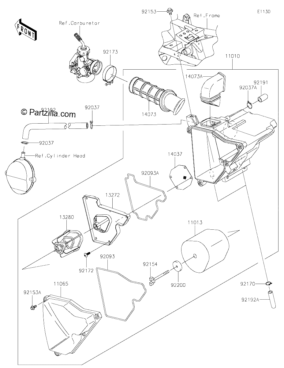 Diagrama de AIR CLEANER