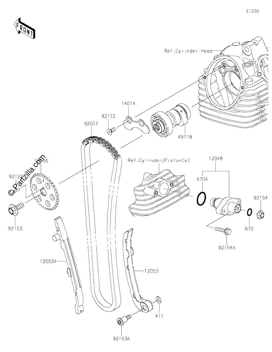 Diagrama de CAMSHAFT S TENSIONER