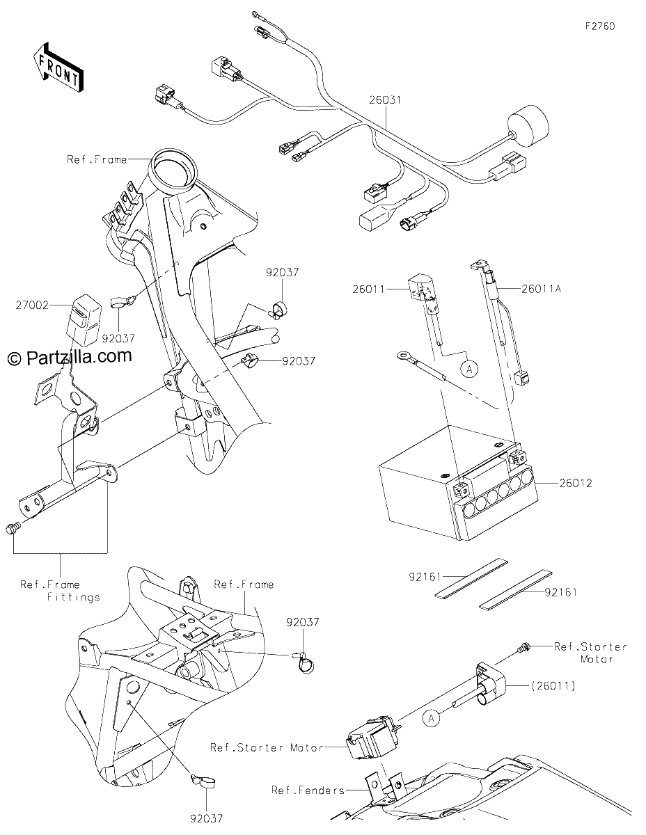 Diagrama de CHASSIS ELECTRICAL EQUIPMENT