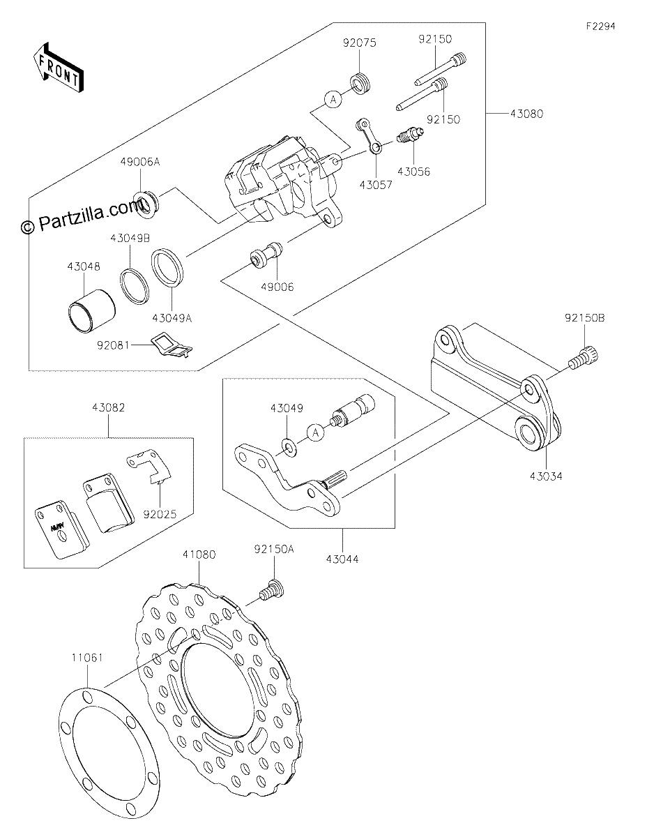 Diagrama de REAR BRAKE
