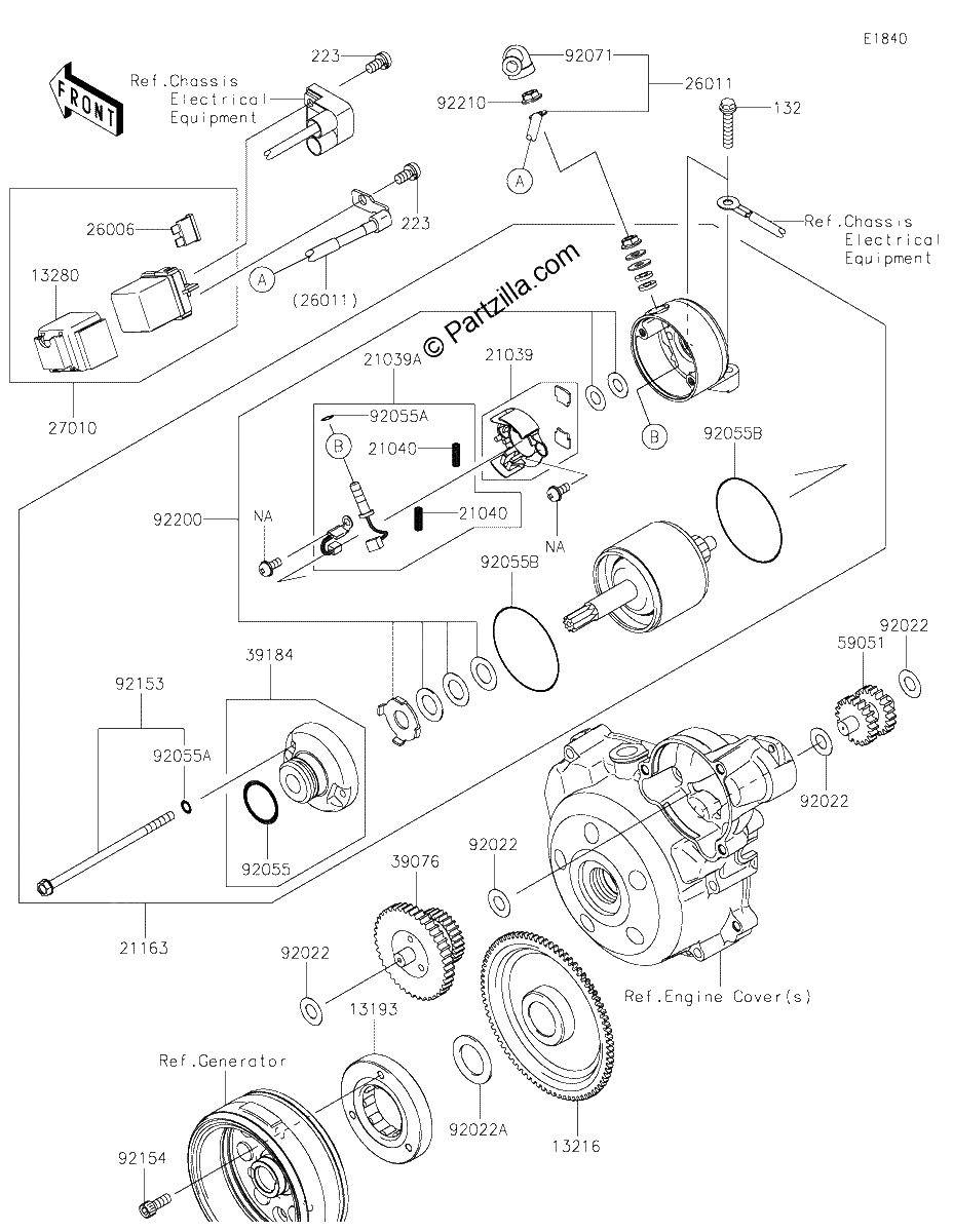 Diagrama de STARTER MOTOR