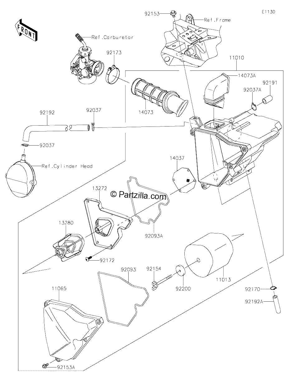 Diagrama de AIR CLEANER