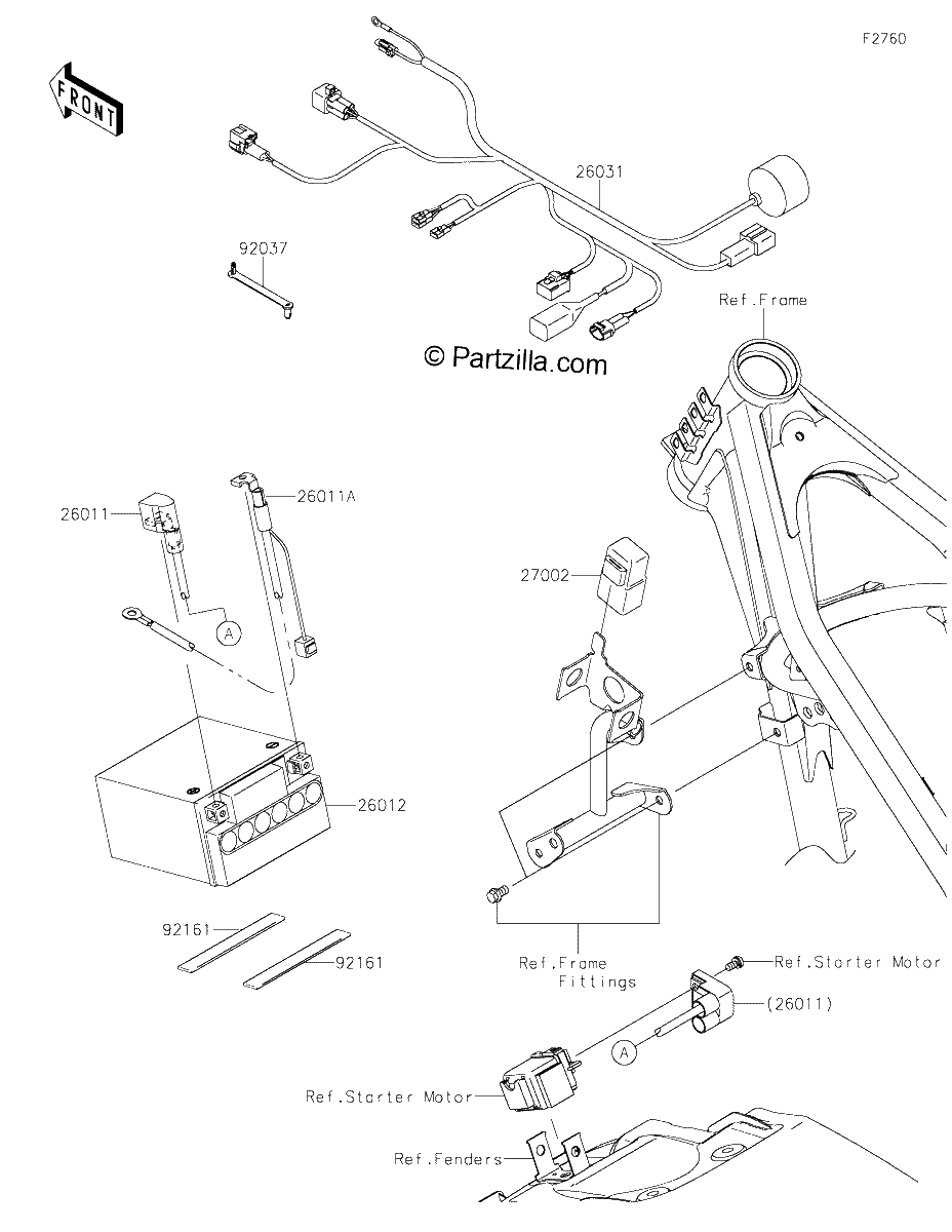 Diagrama de CHASSIS ELECTRICAL EQUIPMENT