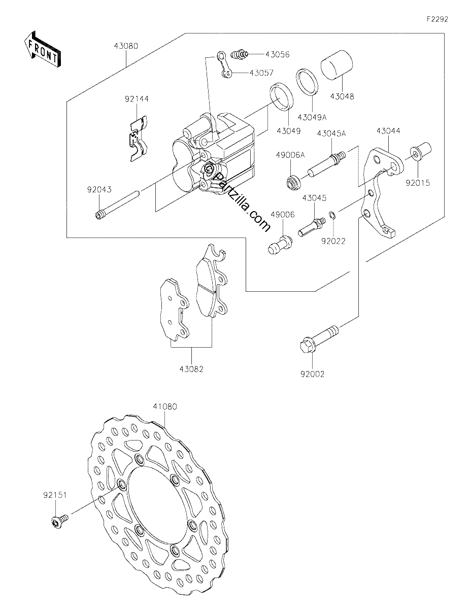 Diagrama de FRONT BRAKE