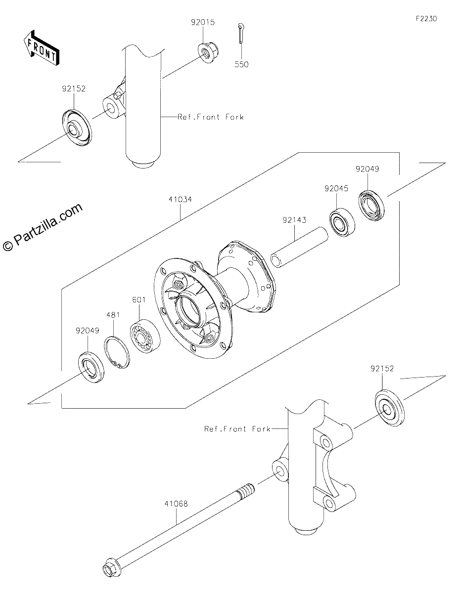 Diagrama de FRONT HUB