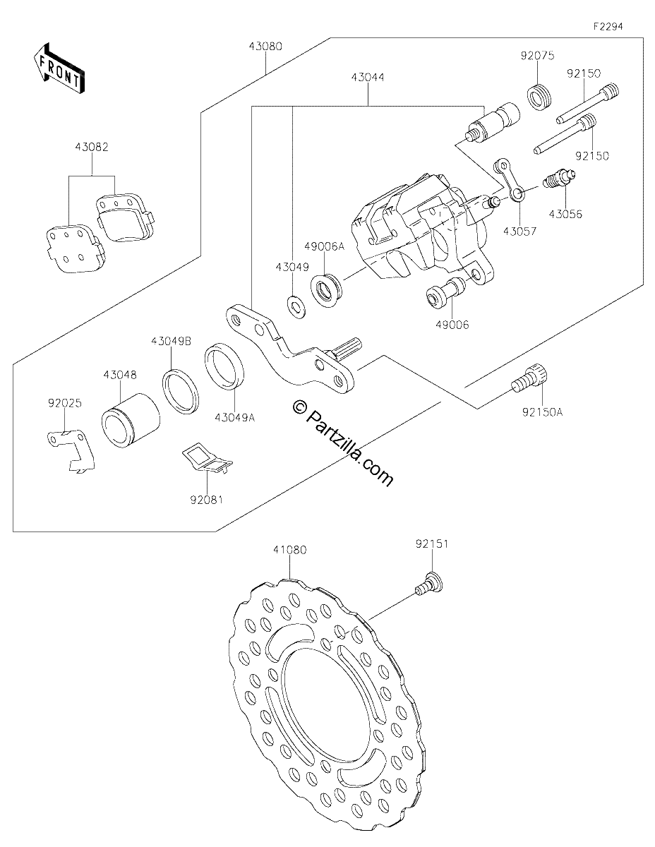 Diagrama de REAR BRAKE
