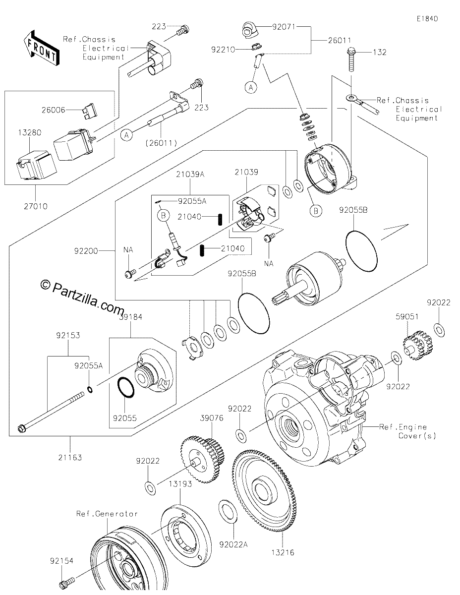 Diagrama de STARTER MOTOR