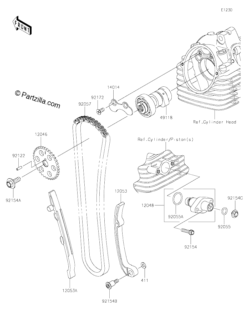 Diagrama de CAMSHAFT S TENSIONER