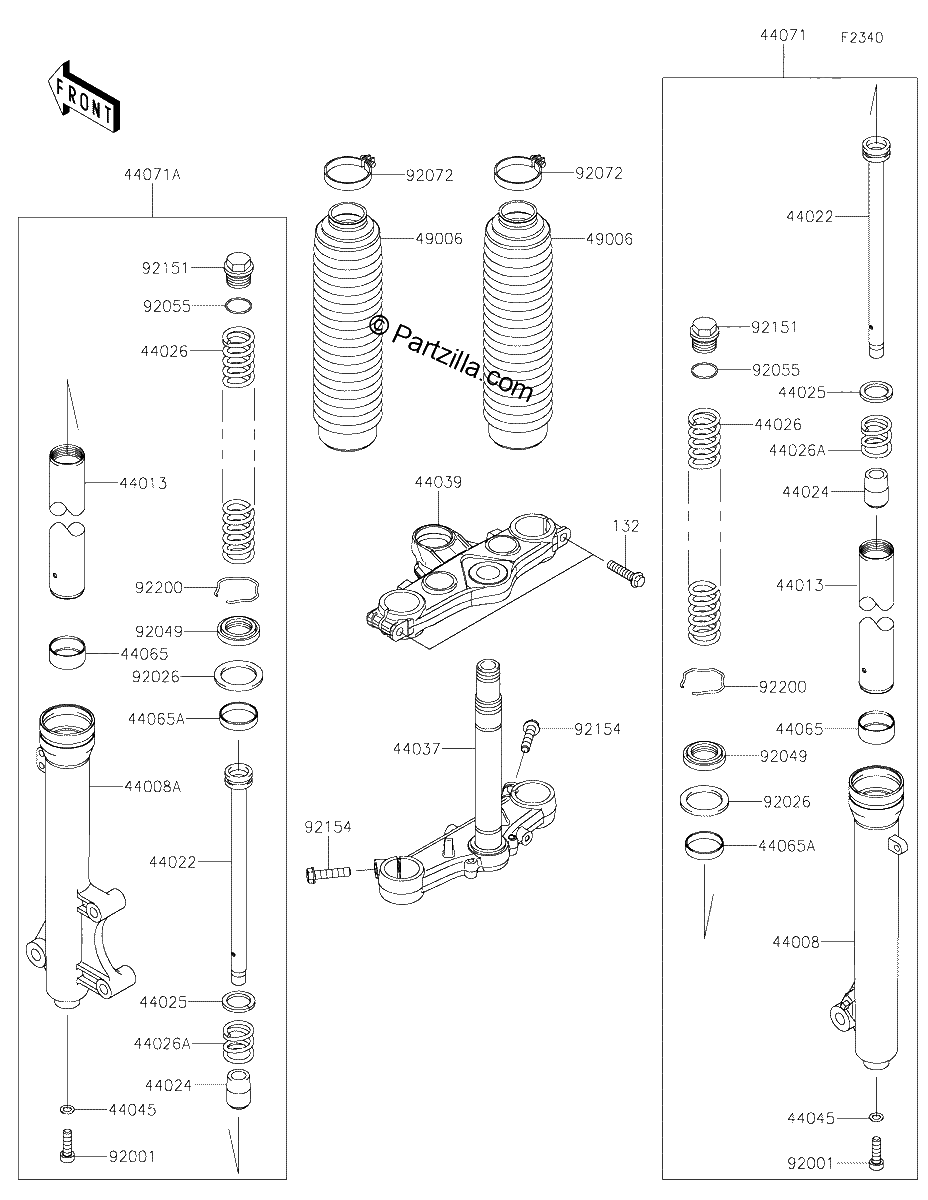 Diagrama de FRONT FORK