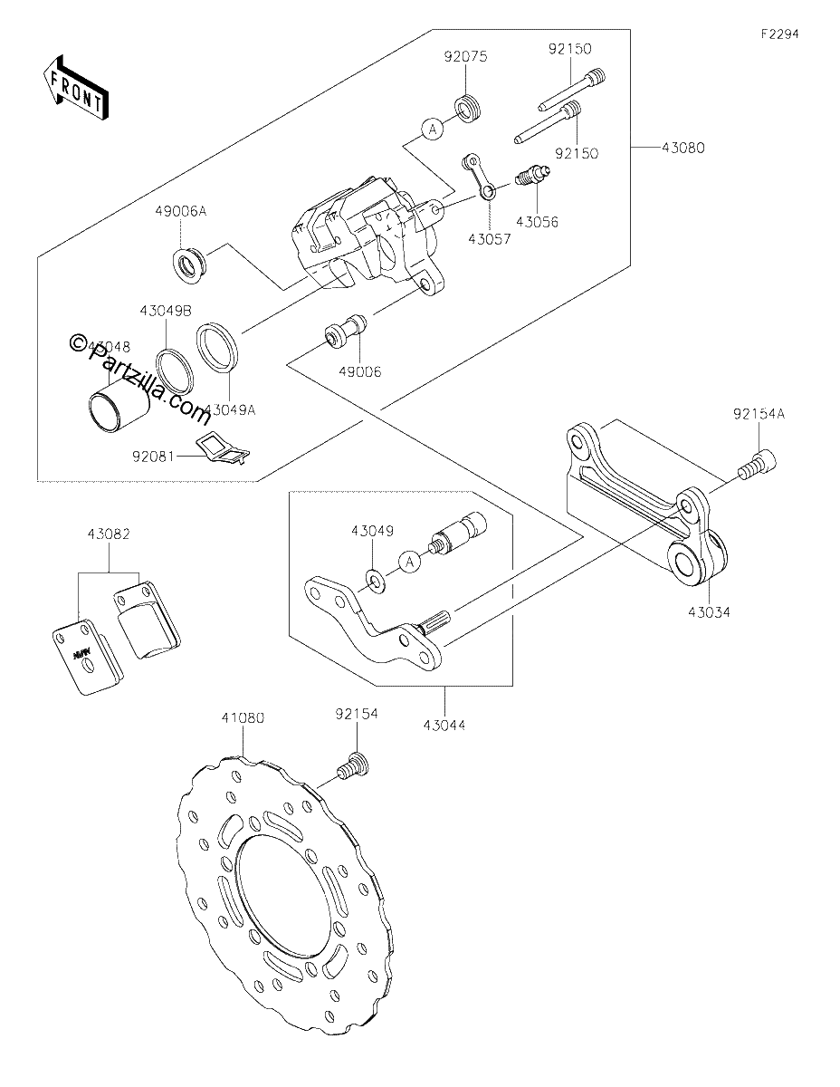 Diagrama de REAR BRAKE