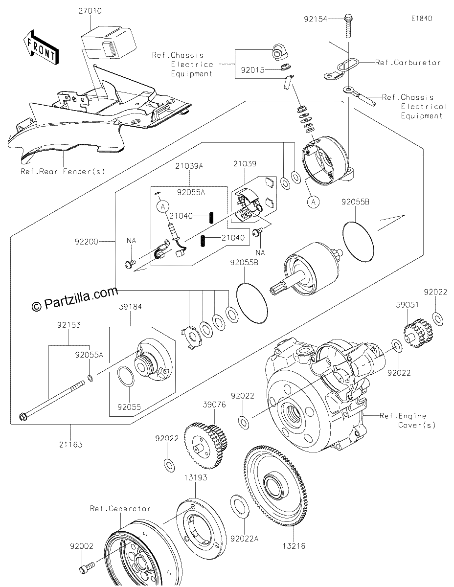 Diagrama de STARTER MOTOR