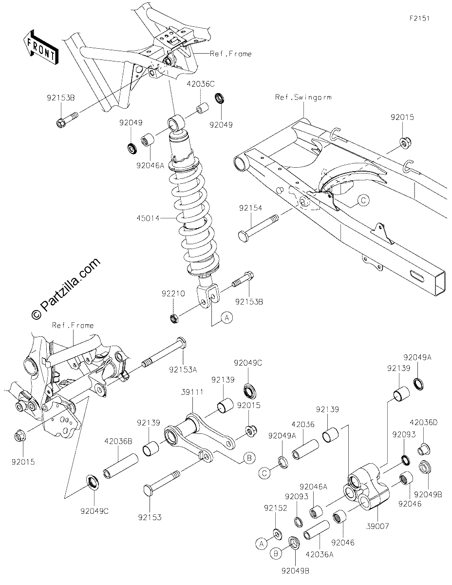 Diagrama de SUSPENSION SHOCK ABSORBER