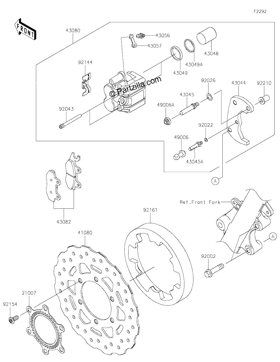 Diagrama de FRONT BRAKE