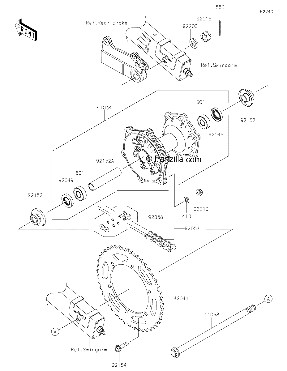 Diagrama de REAR HUB