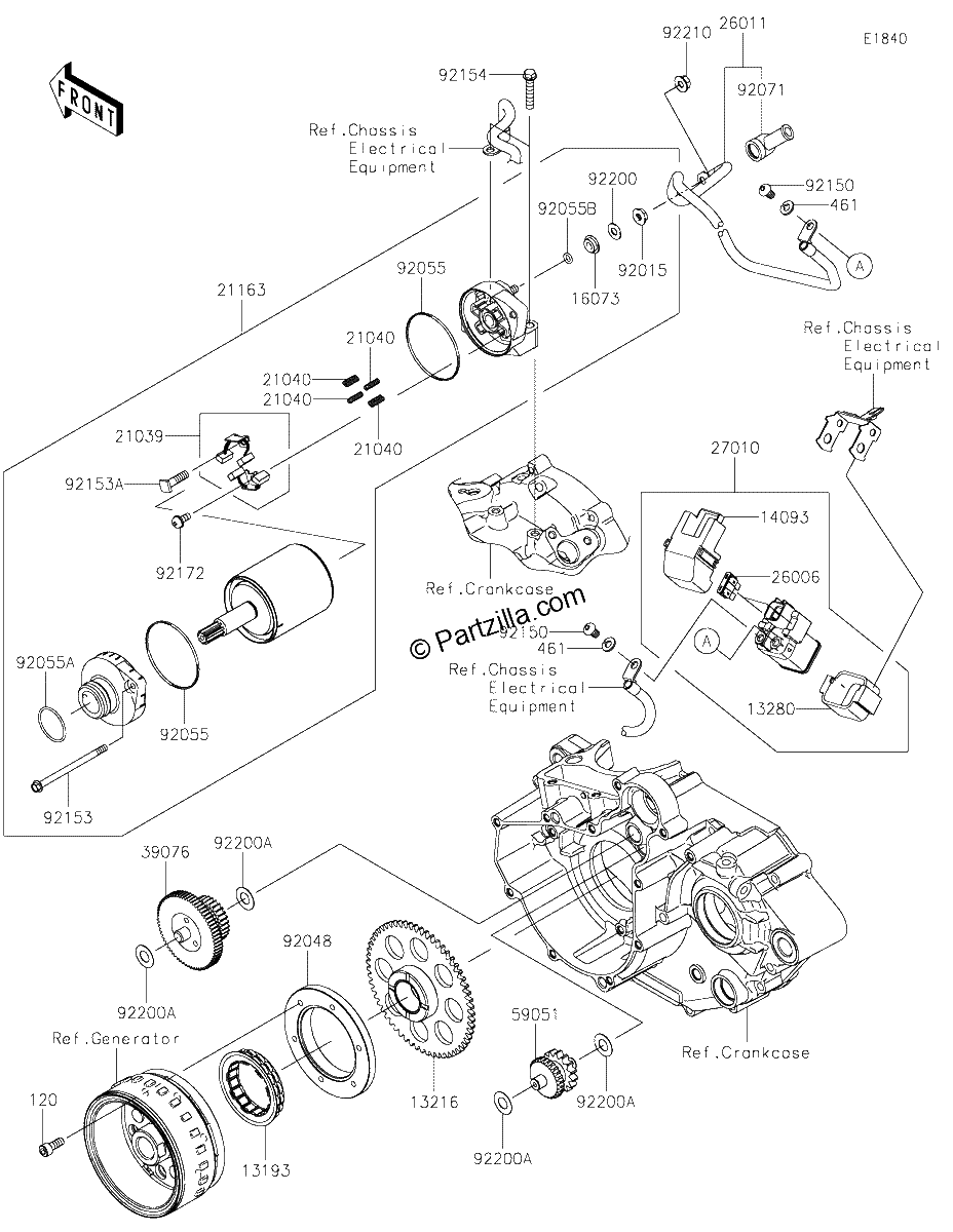 Diagrama de STARTER MOTOR
