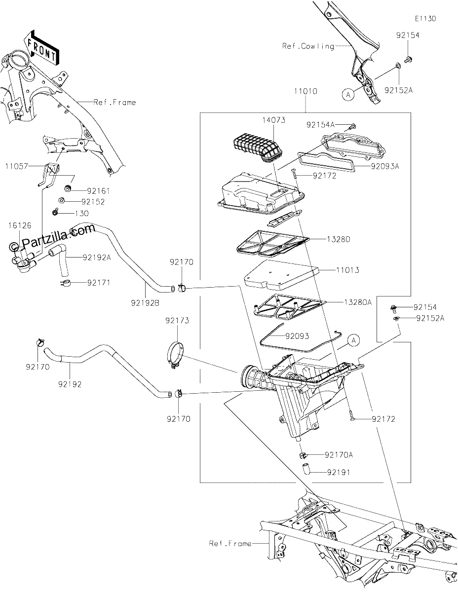 Diagrama de AIR CLEANER