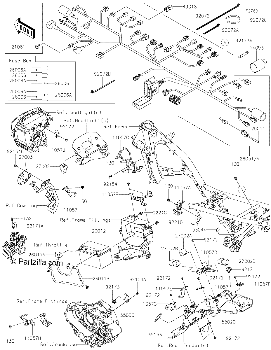 Diagrama de CHASSIS ELECTRICAL EQUIPMENT