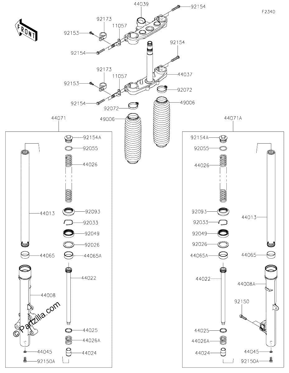 Diagrama de FRONT FORK