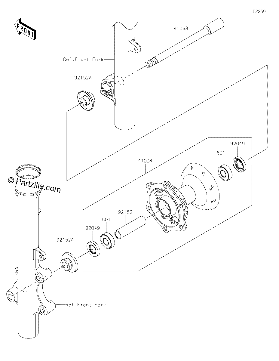 Diagrama de FRONT HUB