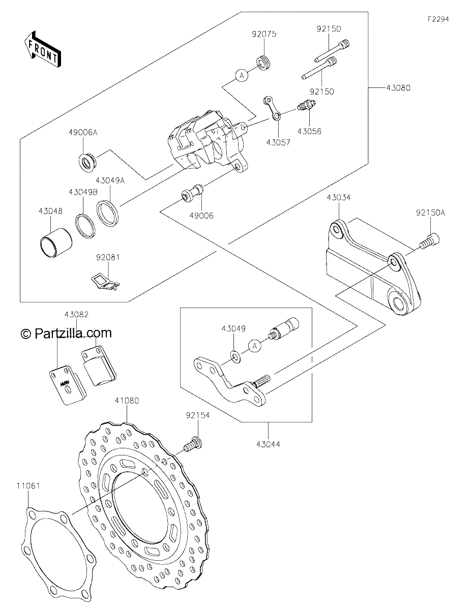 Diagrama de REAR BRAKE
