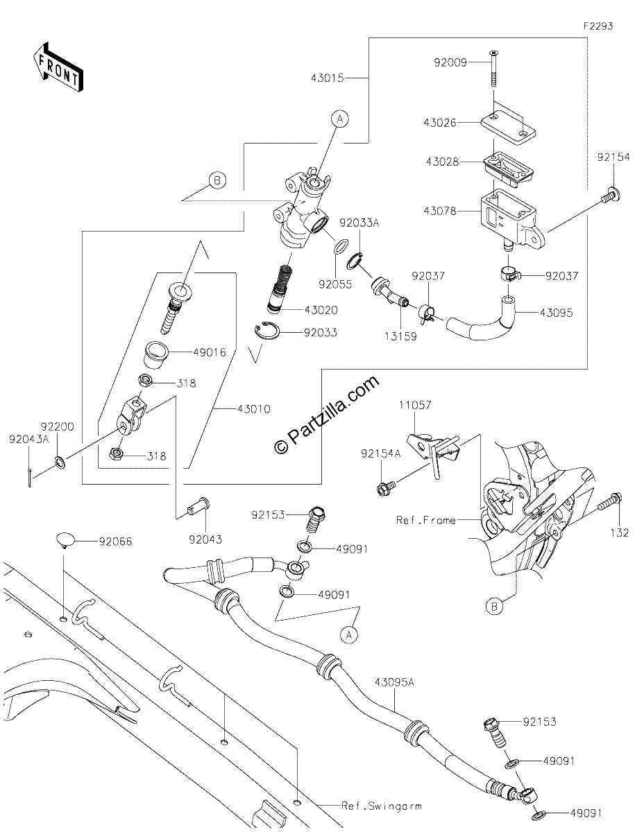 Diagrama de REAR MASTER CYLINDER