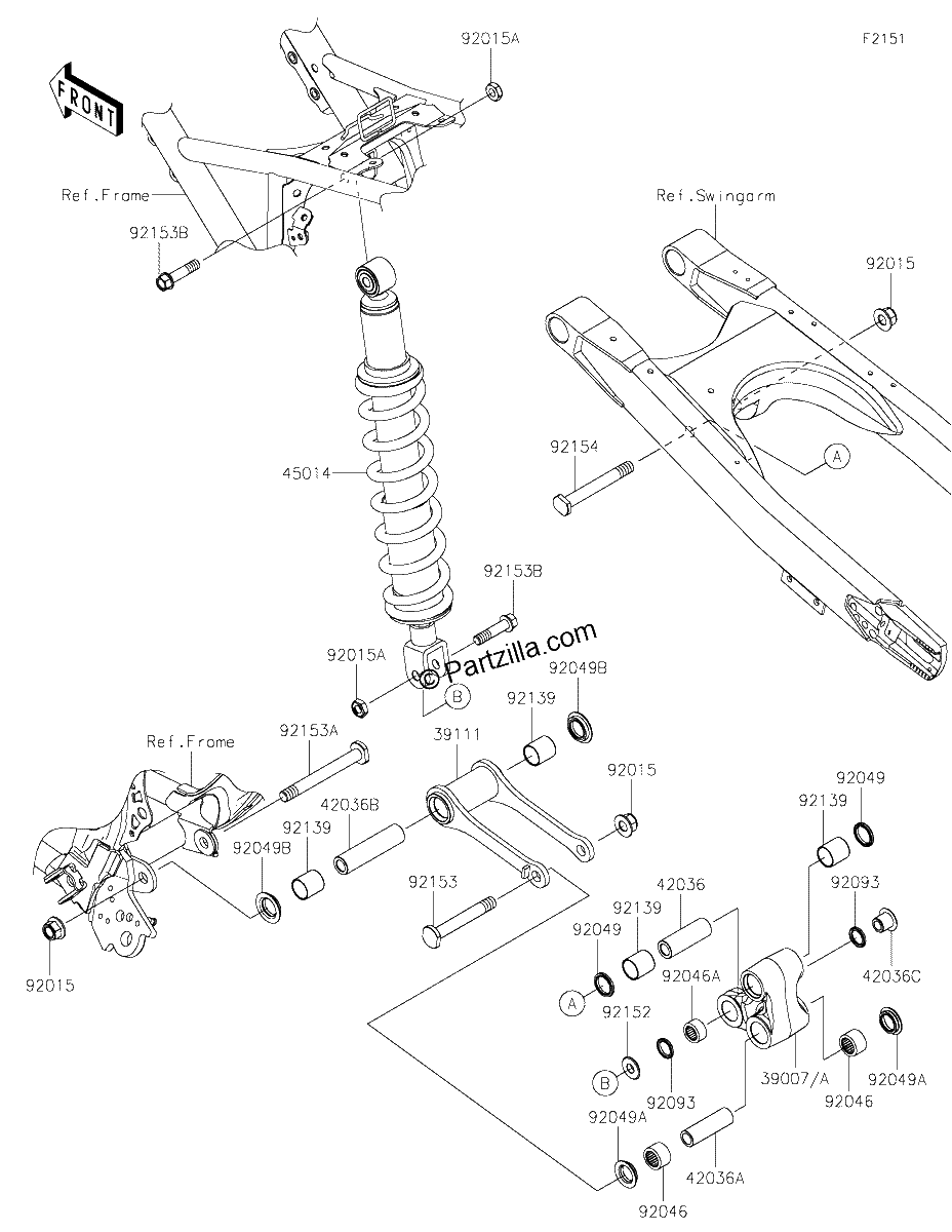 Diagrama de SUSPENSION SHOCK ABSORBER