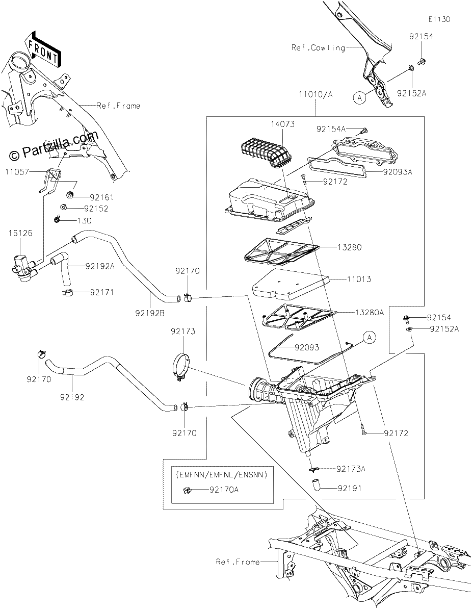 Diagrama de AIR CLEANER