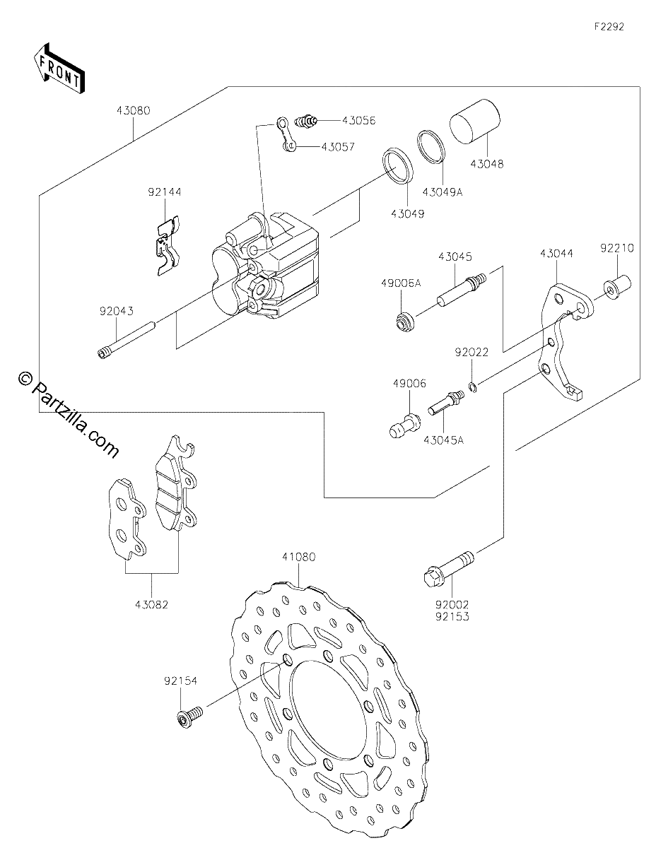 Diagrama de FRONT BRAKE