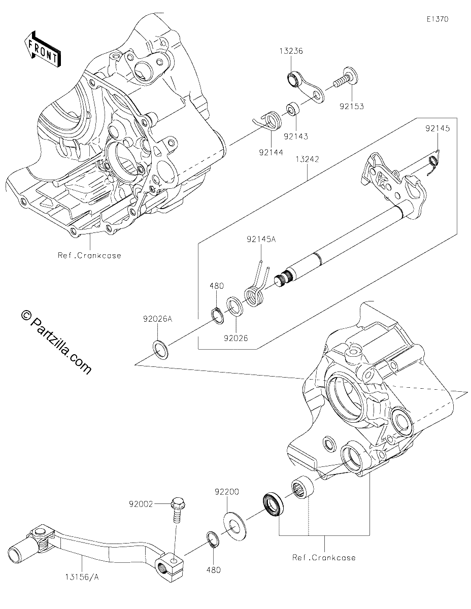 Diagrama de GEAR CHANGE MECHANISM