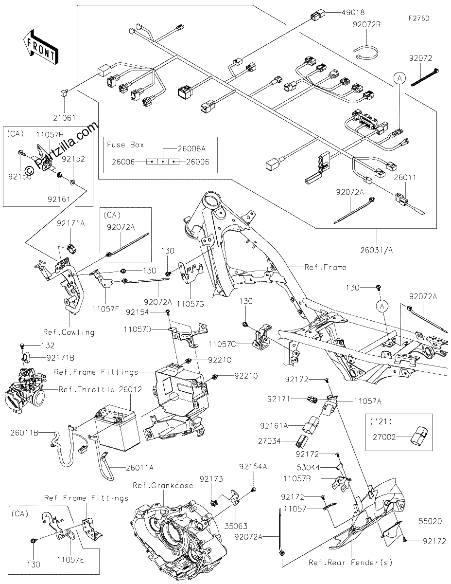 Diagrama de CHASSIS ELECTRICAL EQUIPMENT