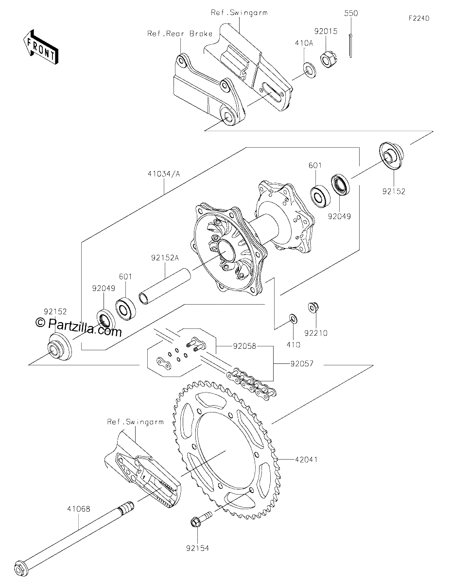 Diagrama de REAR HUB