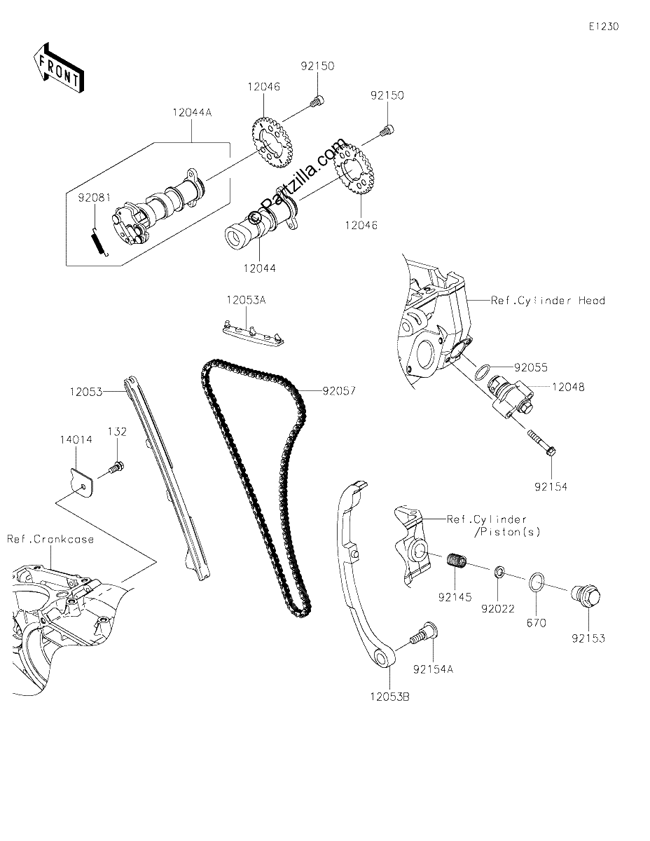 Diagrama de CAMSHAFT S TENSIONER