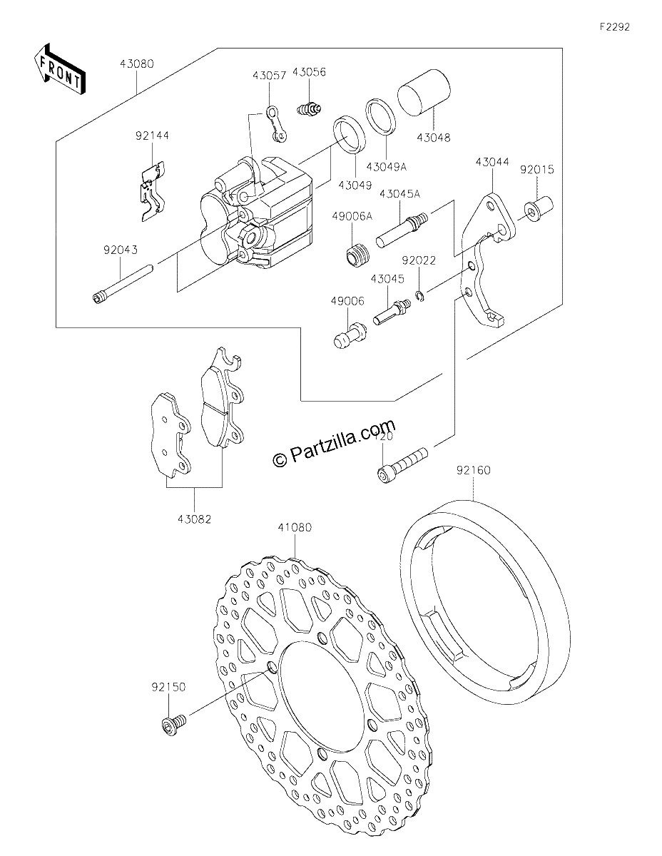 Diagrama de FRONT BRAKE