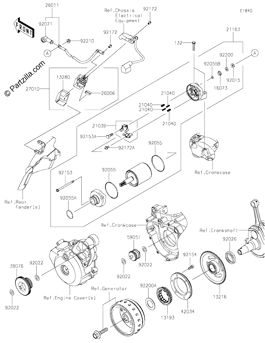 Diagrama de STARTER MOTOR