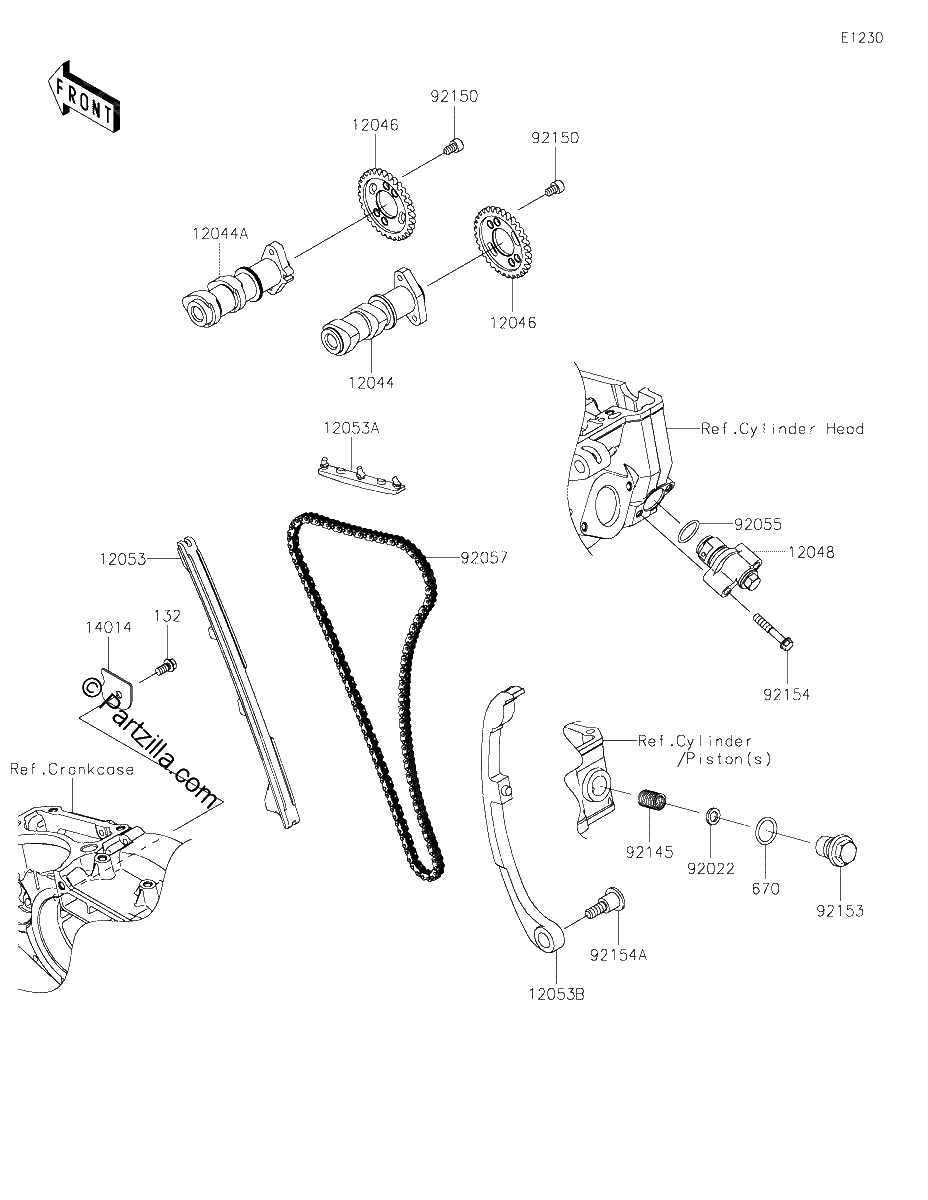 Diagrama de CAMSHAFT S TENSIONER
