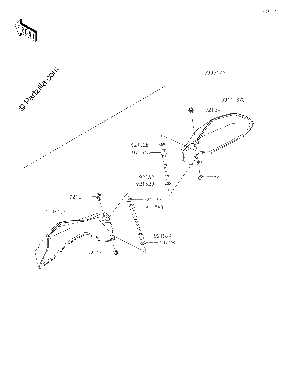 Diagrama de ACCESSORY HANDLE