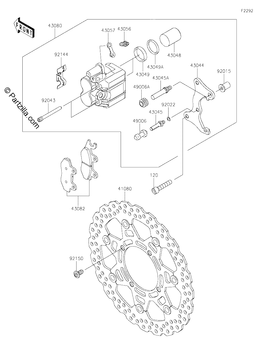 Diagrama de FRONT BRAKE